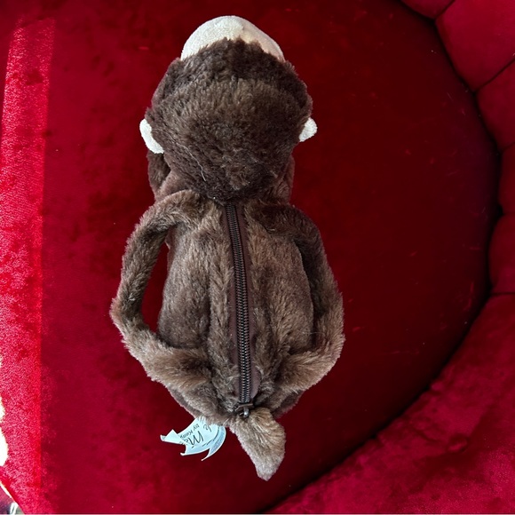 Kellytoy Pack Mates Brown Monkey Purse 10 inch Plush Stuffed Animal - Picture 5 of 12